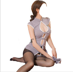 Alluring Uniform Style Lingerie Set-