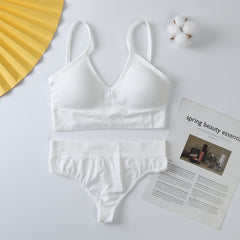 Push-Up Sports Bra & Seamless Thong Set JC