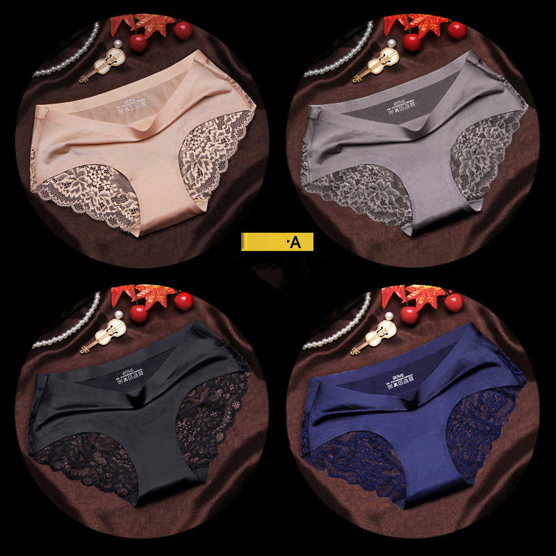 4 pieces Seamless Lace Comfort Panty-
