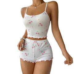 Lovely Elastic Suspender Pajama Shorts-