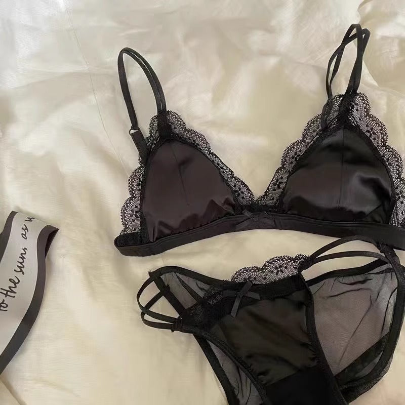 Elegant French Lace Lingerie Set-