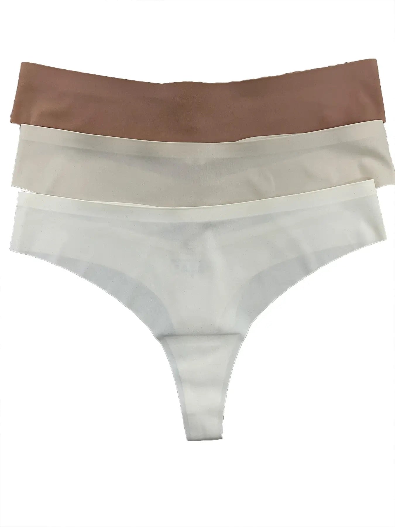 3-Piece Sexy Ice Silk Seamless Bandage Thong Set JC