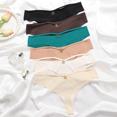 3-Piece Sexy Ice Silk Seamless Bandage Thong Set JC
