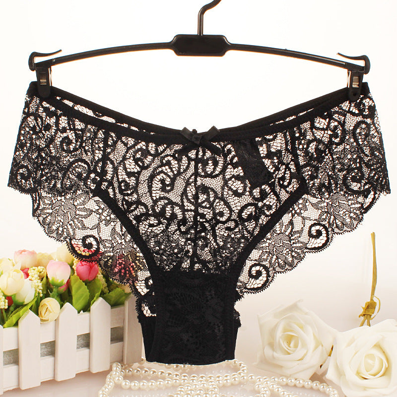 Seductive Mid-Rise Lace Women’s Briefs-