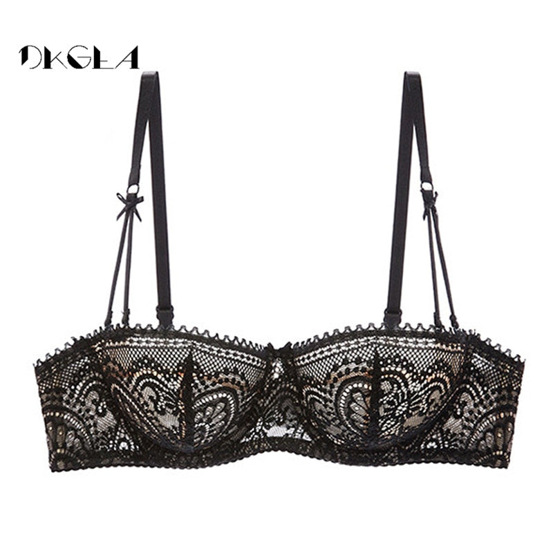Ultrathin Lace Bra Hollow Out Transparent