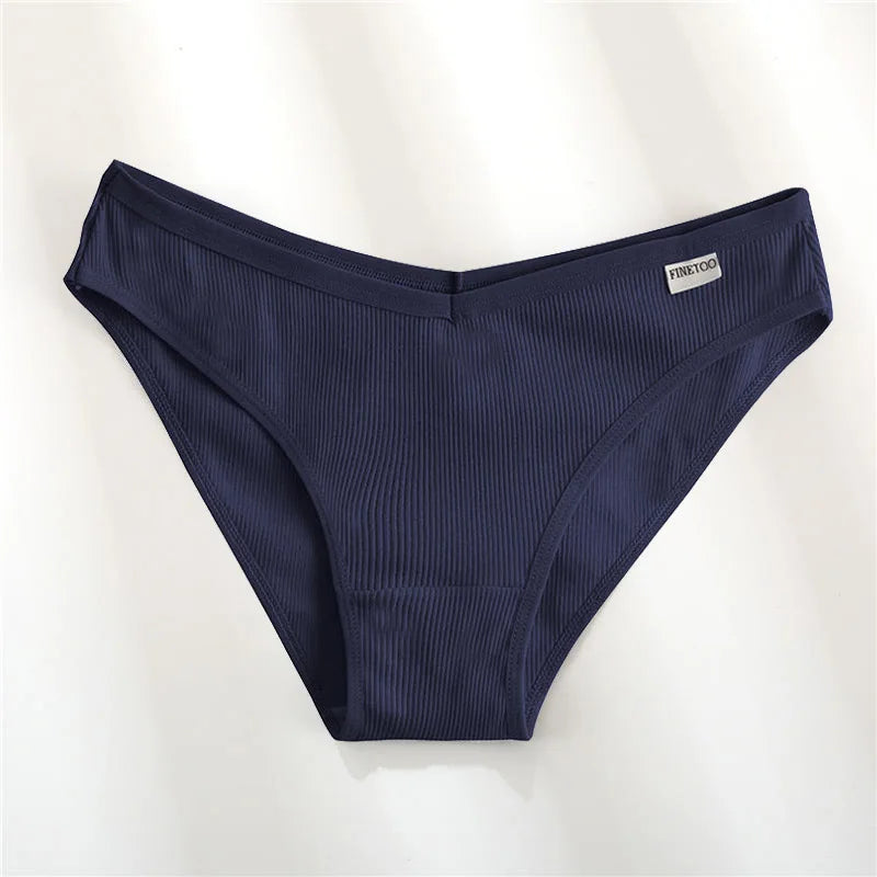 Navy blue underwear with a brand label on a white background
