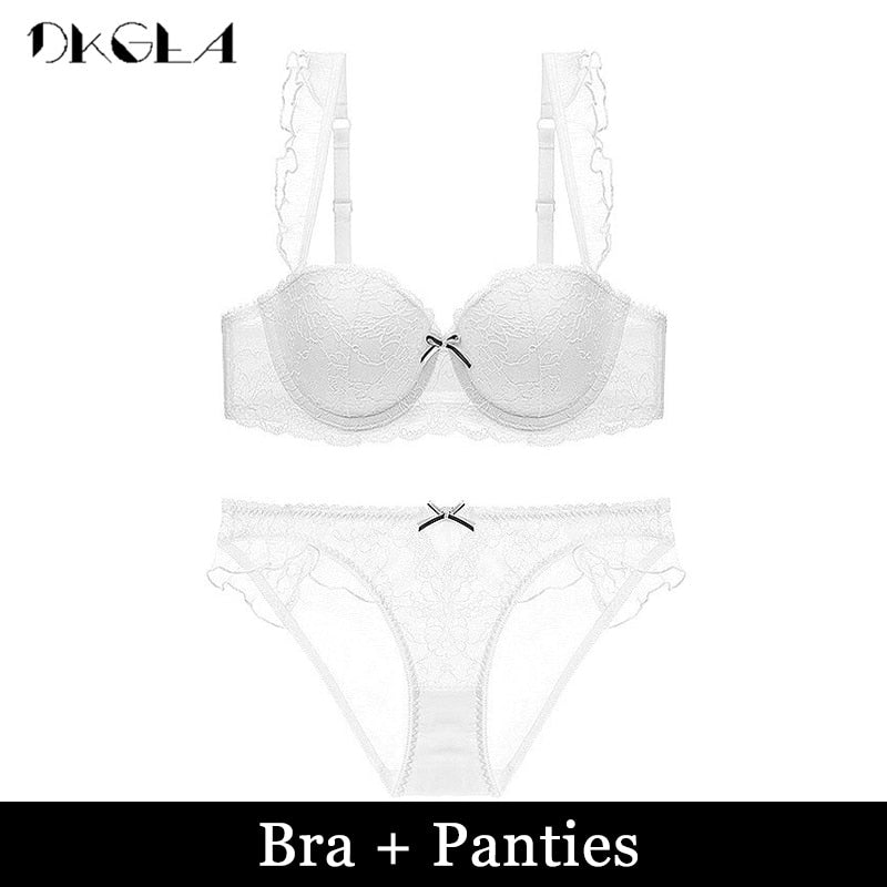 Sexy Lace Embroidery Push Up Bra Underwear Lingerie