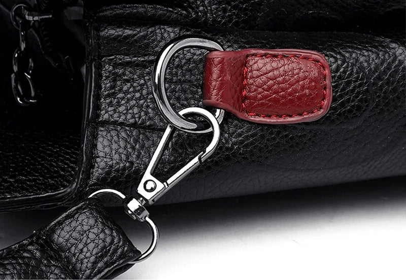 Luxury PU Leather Tote – Large Capacity Travel Crossbody Bag