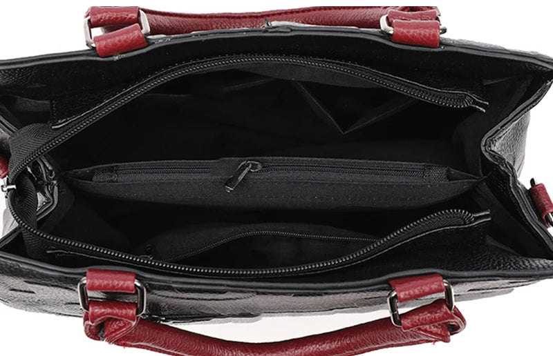Luxury PU Leather Tote – Large Capacity Travel Crossbody Bag