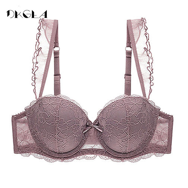 Sexy Lace Embroidery Push Up Bra Underwear Lingerie