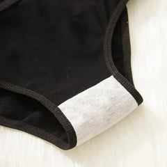 Cute Cat Print Cotton Briefs 5pcs