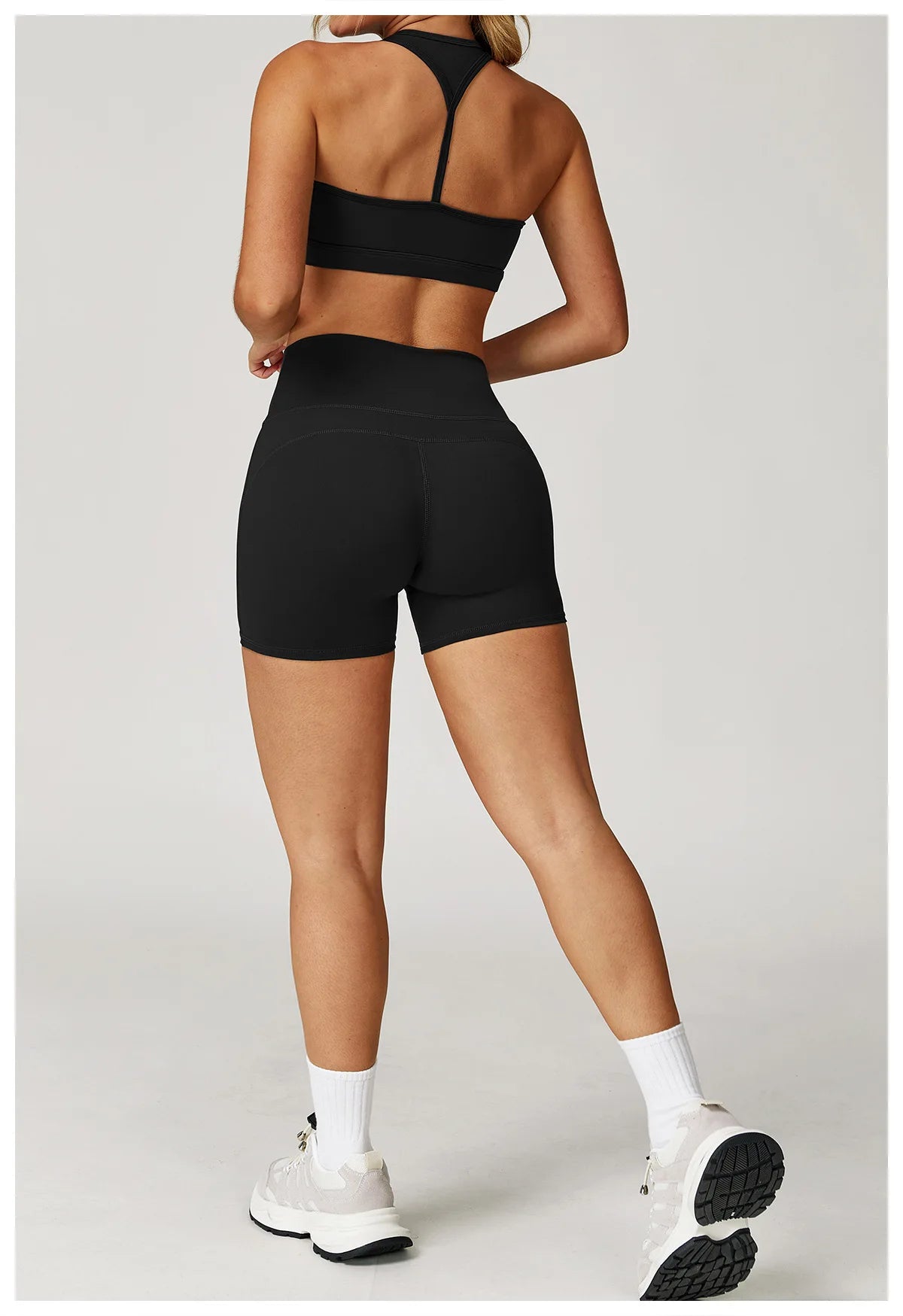2PCS Women’s Yoga Set – Sports Bra & Shorts Fitness Outfit