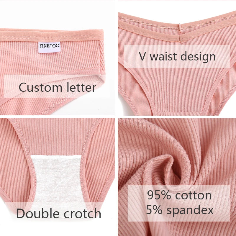 Pink underwear with features labeled on a white background