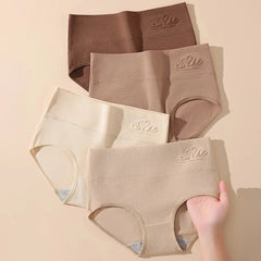 High Waist Cotton Briefs 4 Pack