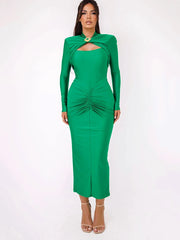 Long Sleeve Evening Dress