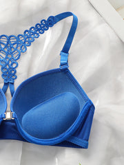 Padded Lace Underwire Bra Brief Set