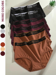 Set of men's underwear in black, purple, and brown with 'FINE TOO' branding on a light background.