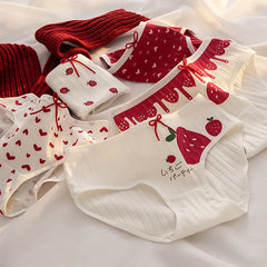 Sweet Bow Solid Cotton Briefs 5pcs