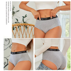 Gray underwear with 'FINEtoo' brand logo worn by a person, with a neutral background.