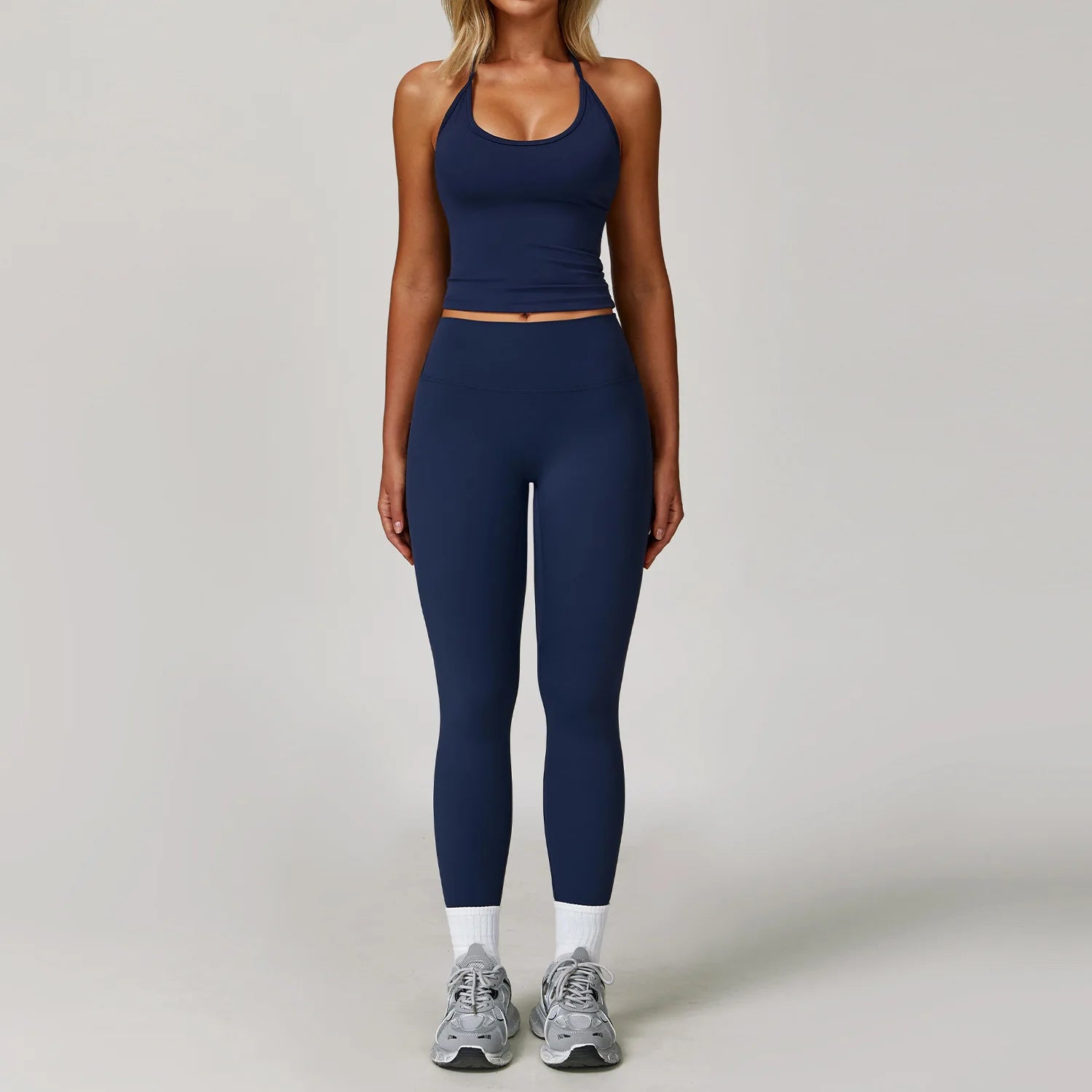 Women’s 2-Piece Yoga Set – Bell-Bottom Pants & Sports Bra