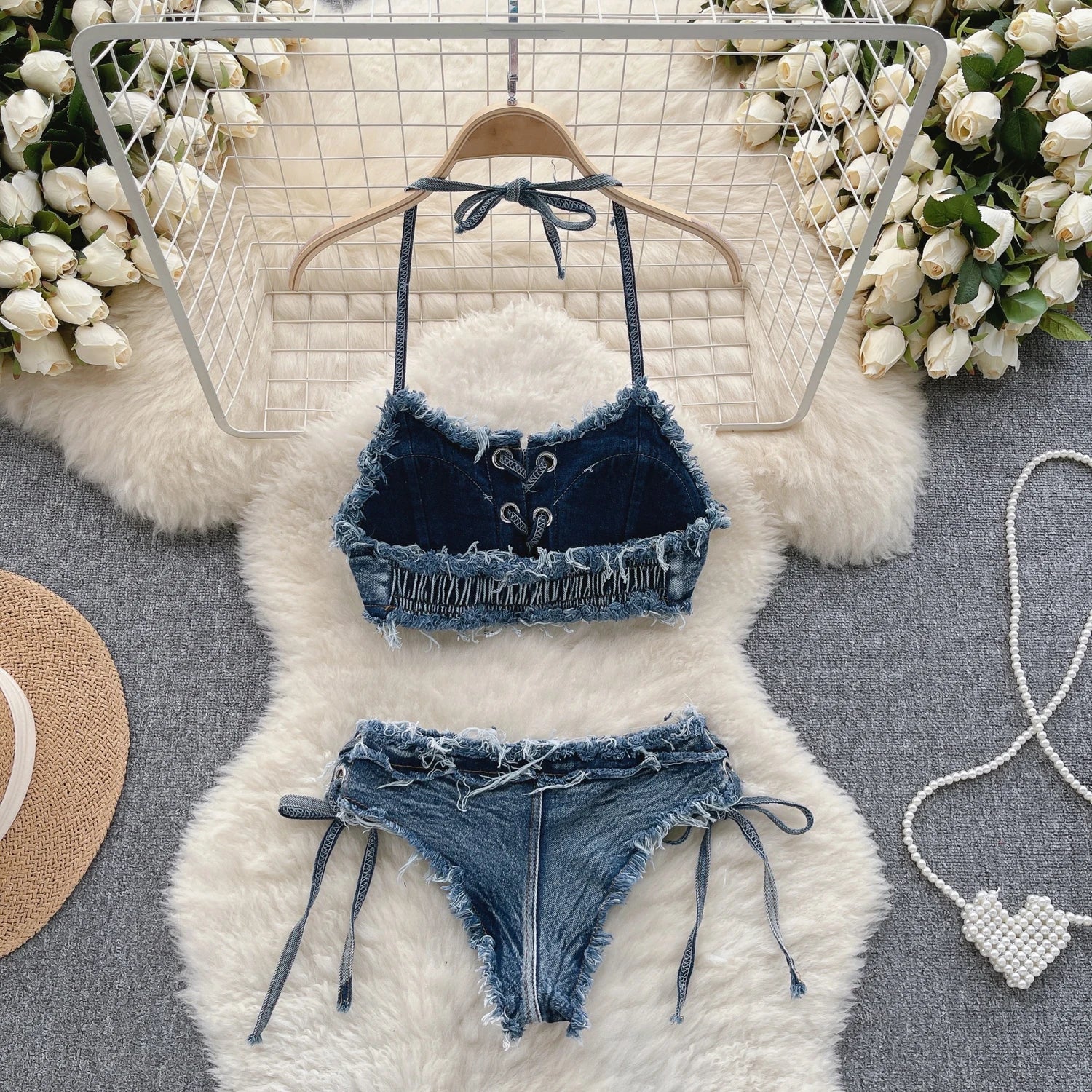 Fashionable women's jeans underwear