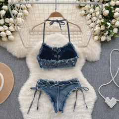 Fashionable women's jeans underwear