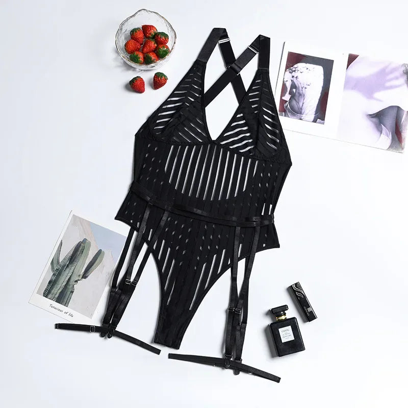 Romantic Sexy Lingerie Set for Women - Thong & Bra Set