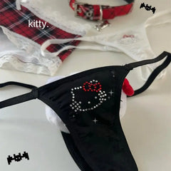 Kawaii Y2K Cartoon Lace Panties