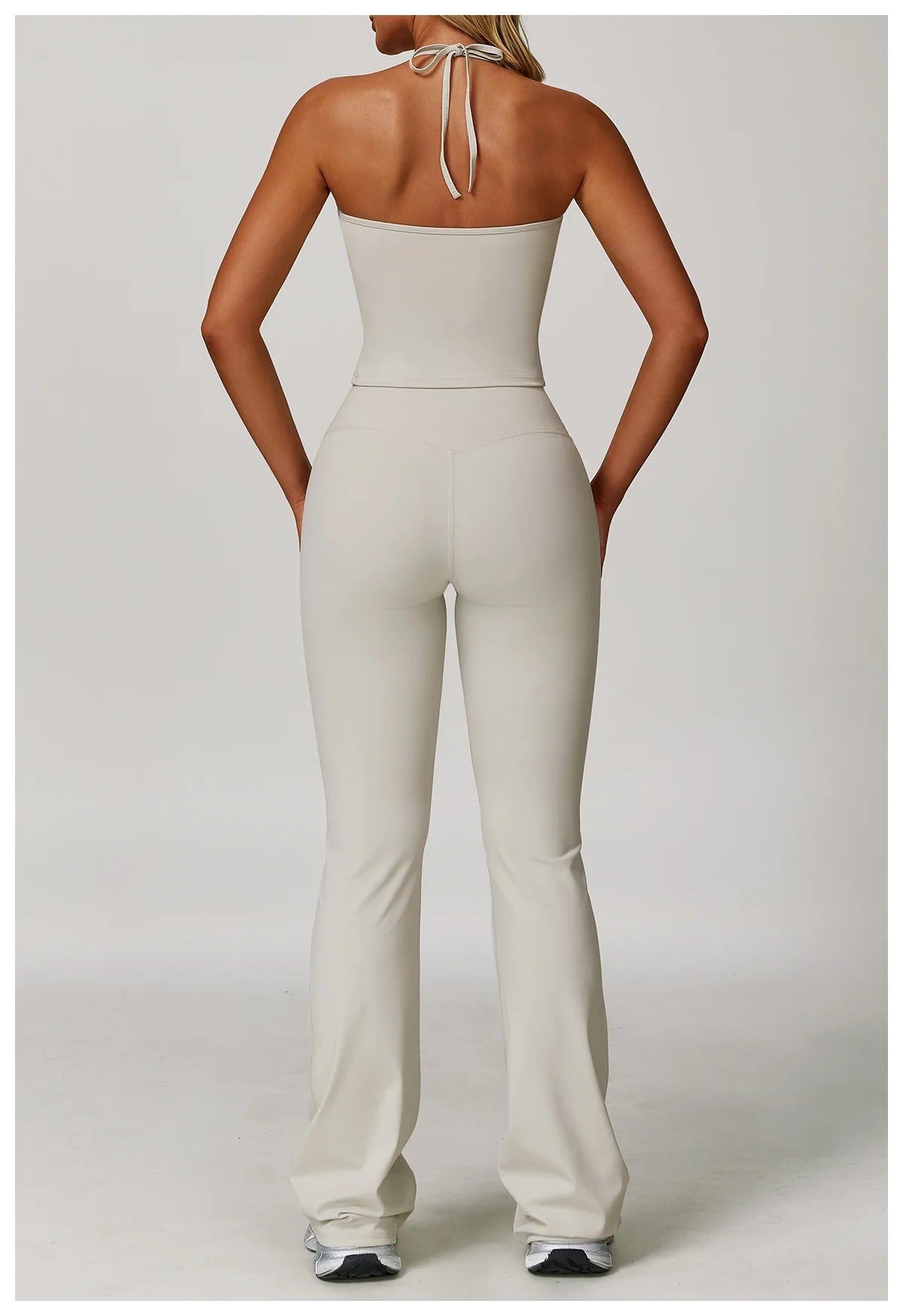 Women’s 2-Piece Yoga Set – Bell-Bottom Pants & Sports Bra