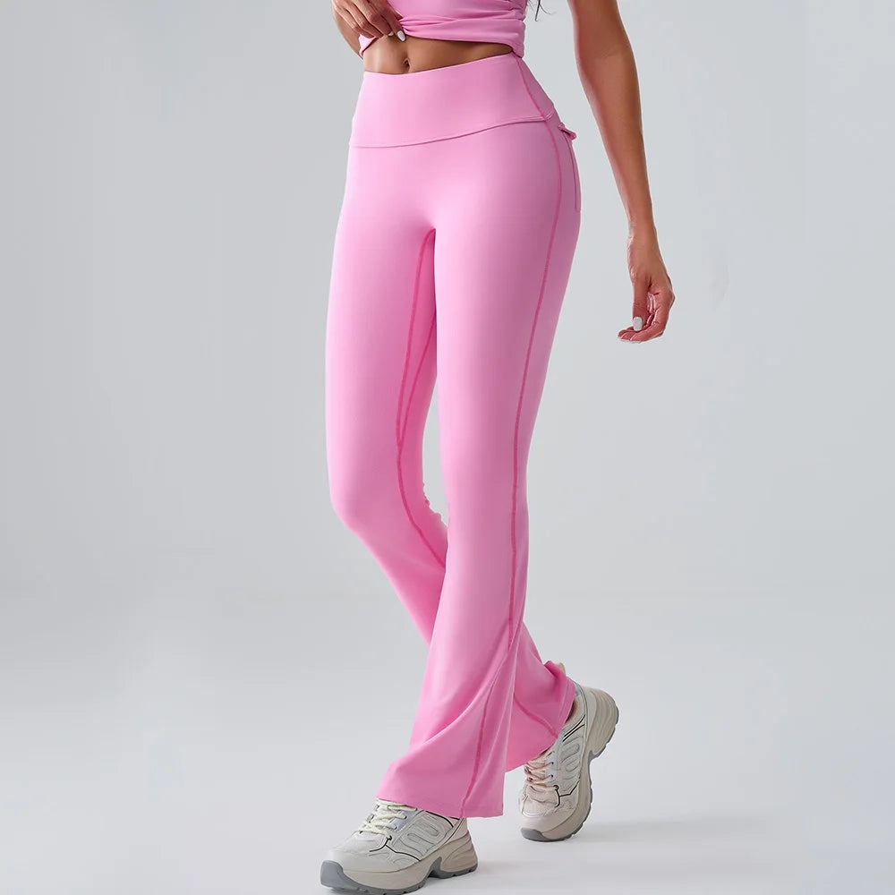 High Waist Flared Yoga Pants for Women