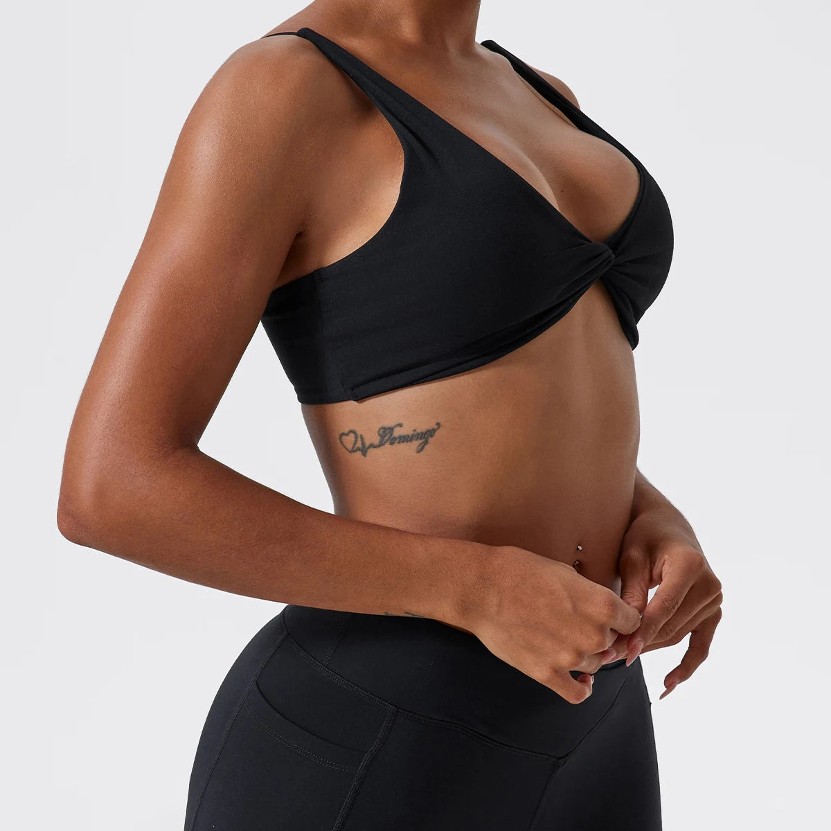 Women’s Shockproof Push-Up Sports Bra – Quick-Dry Gym Crop Top