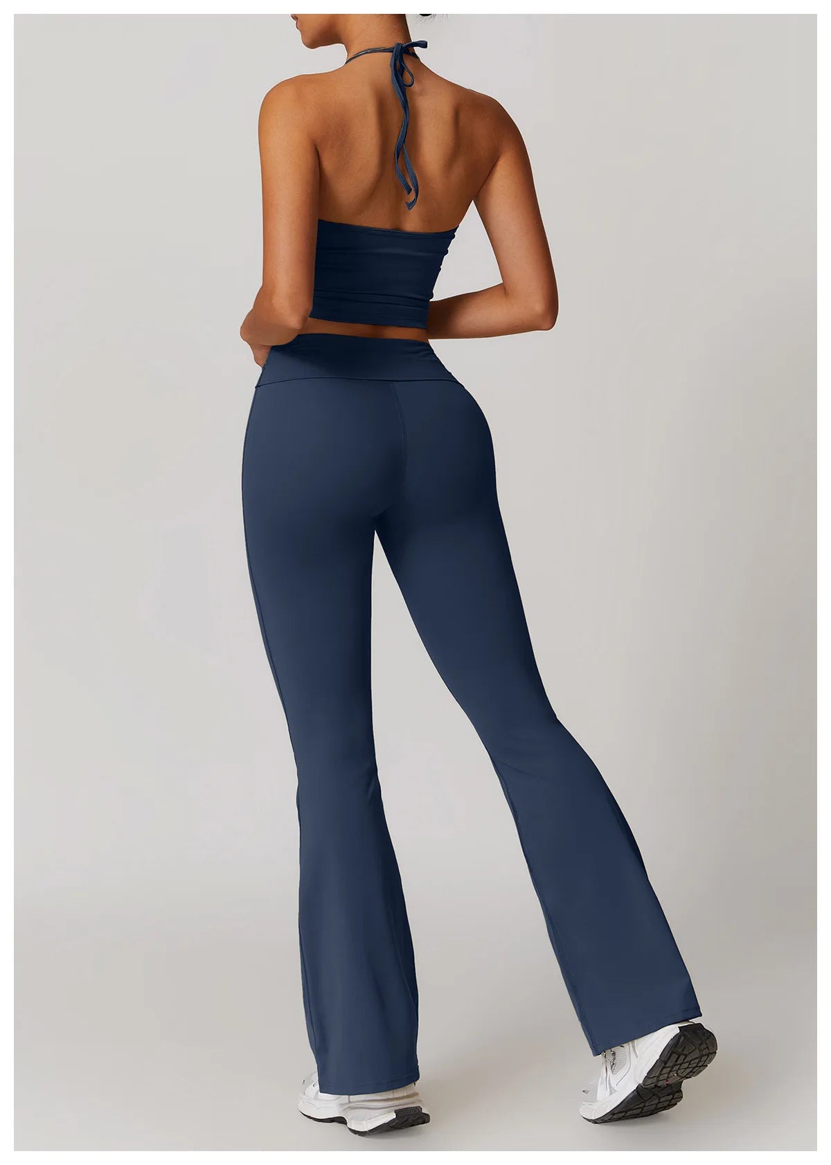 Women’s 2-Piece Yoga Set – Bell-Bottom Pants & Sports Bra