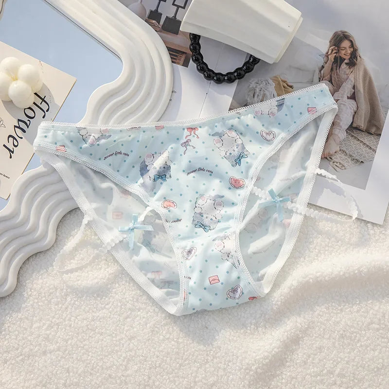 Kawaii Cat Lace Seamless Panties