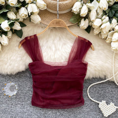 Sweet Gauze Sleeveless Camisole – Korean Streetwear