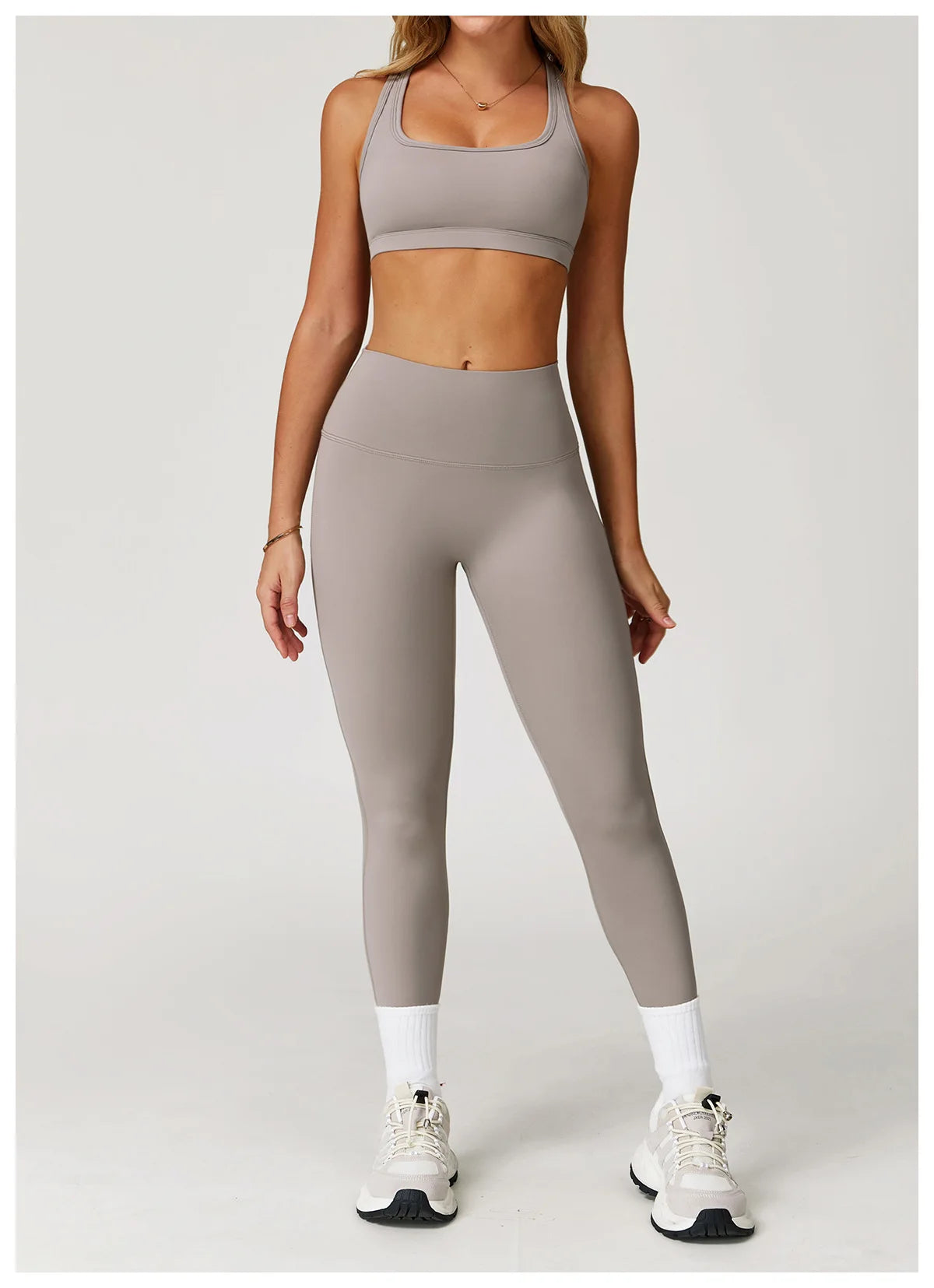 2PCS Women’s Yoga Set – Sports Bra & Shorts Fitness Outfit