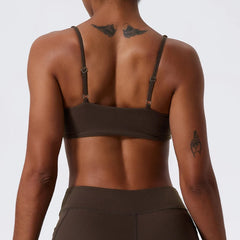 Women’s Shockproof Push-Up Sports Bra – Quick-Dry Gym Crop Top