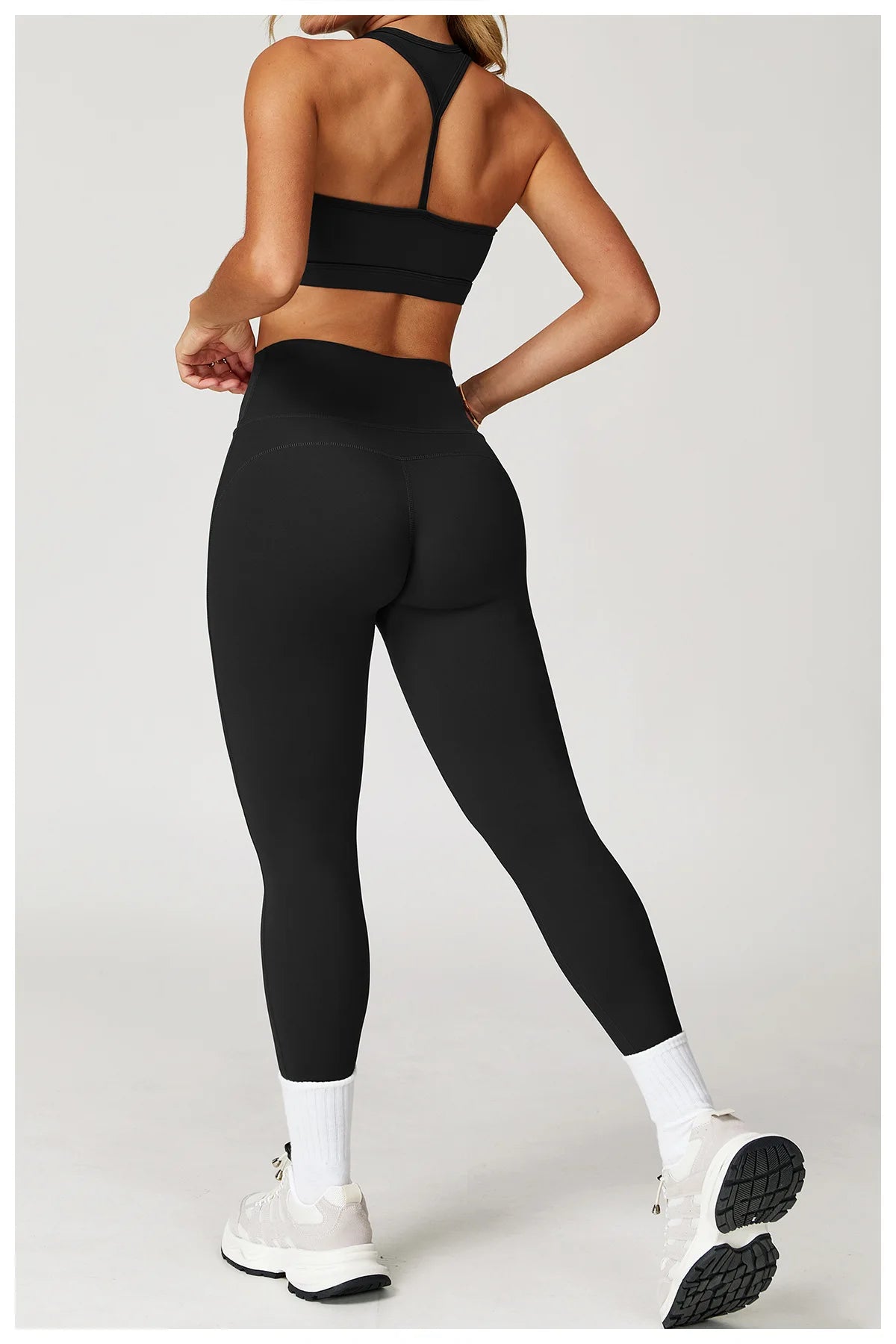 2PCS Women’s Yoga Set – Sports Bra & Shorts Fitness Outfit