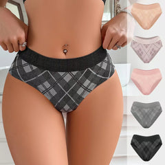 High Waist Argyle Knit Briefs Multipack