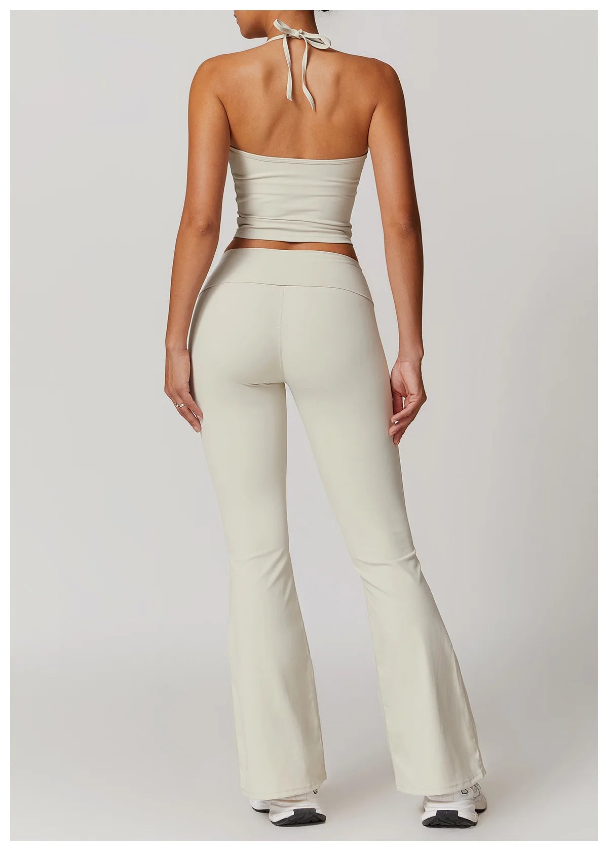 Women’s 2-Piece Yoga Set – Bell-Bottom Pants & Sports Bra