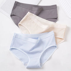 Solid Cotton Briefs 4-Pack Women