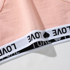 Women Cotton Love Band Briefs 7 Pack