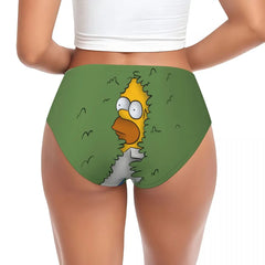 Cartoon Print Breathable Cotton Briefs