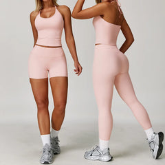 Women’s 2-Piece Yoga Set – Bell-Bottom Pants & Sports Bra
