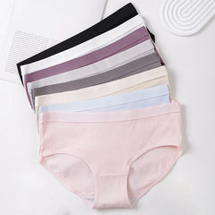 Solid Cotton Briefs 4-Pack Women