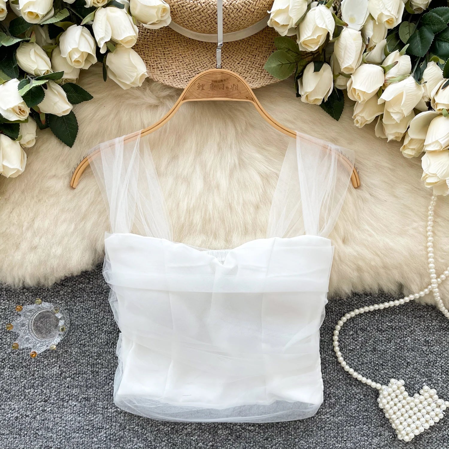 Sweet Gauze Sleeveless Camisole – Korean Streetwear
