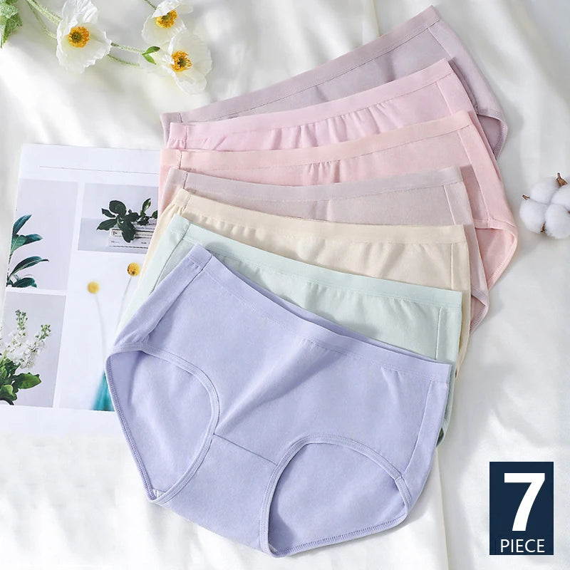Women Cotton Low Rise Briefs 7-Pack