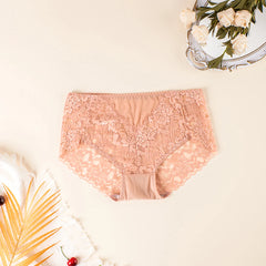 3-Piece Women's Floral Lace Brief Set