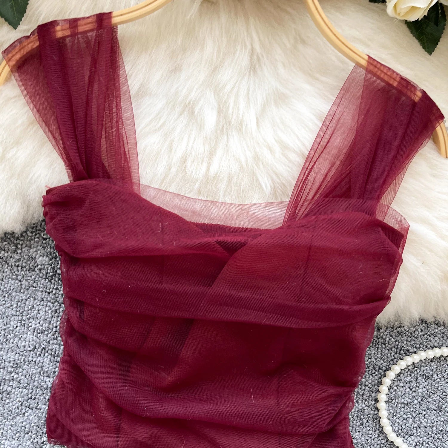 Sweet Gauze Sleeveless Camisole – Korean Streetwear