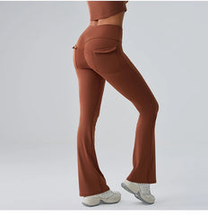 High Waist Flared Yoga Pants for Women