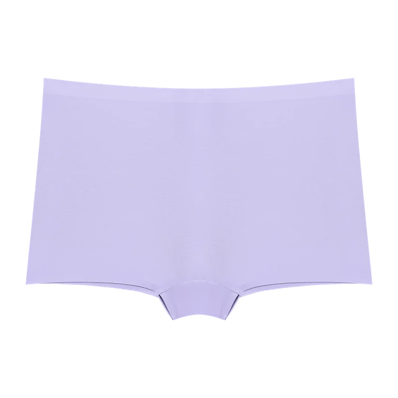 Lavender underwear on a white background